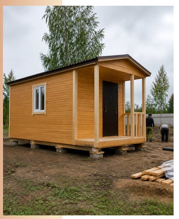 Недорогие дачные домики в Кыштыме с изготовлением и доставкой